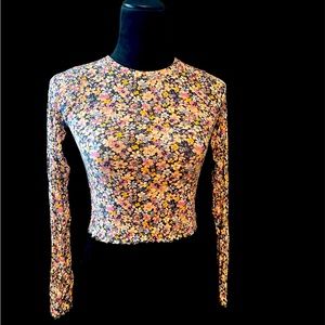 Wild Fable Long Sleeve Floral Top